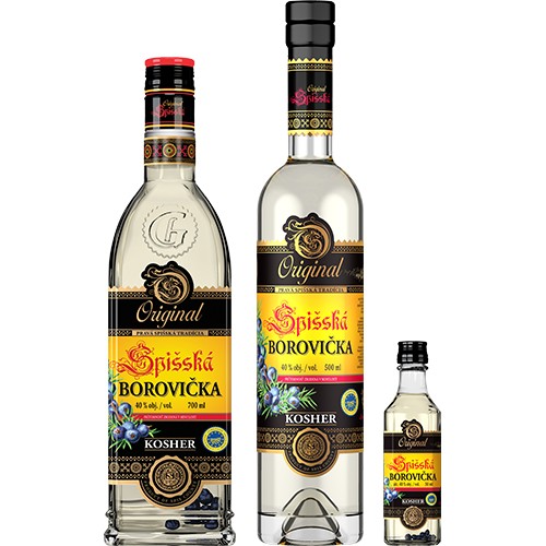 Spišská Borovička Original Kosher 40% 0,7 l 0,05 l