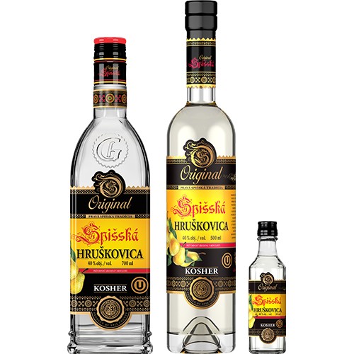 Spišská Hruškovica Original Kosher 40% 0,7 l 0,05 l